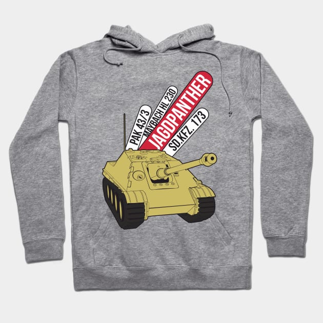 German tank destroyer Jagdpanther Hoodie by FAawRay